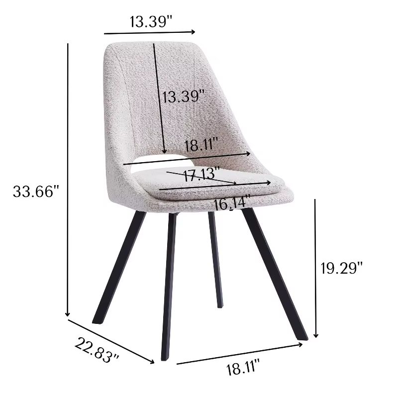 Chaise moderne de luxe, mobilier de maison rembourré nordique, tissu doux en velours, chaises de sal