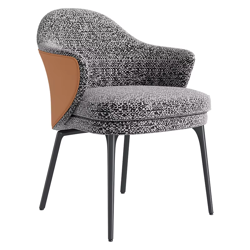 Chaise de salle à manger italienne, en tissu, pour la maison, la salle à manger, le loisirs, légère,
