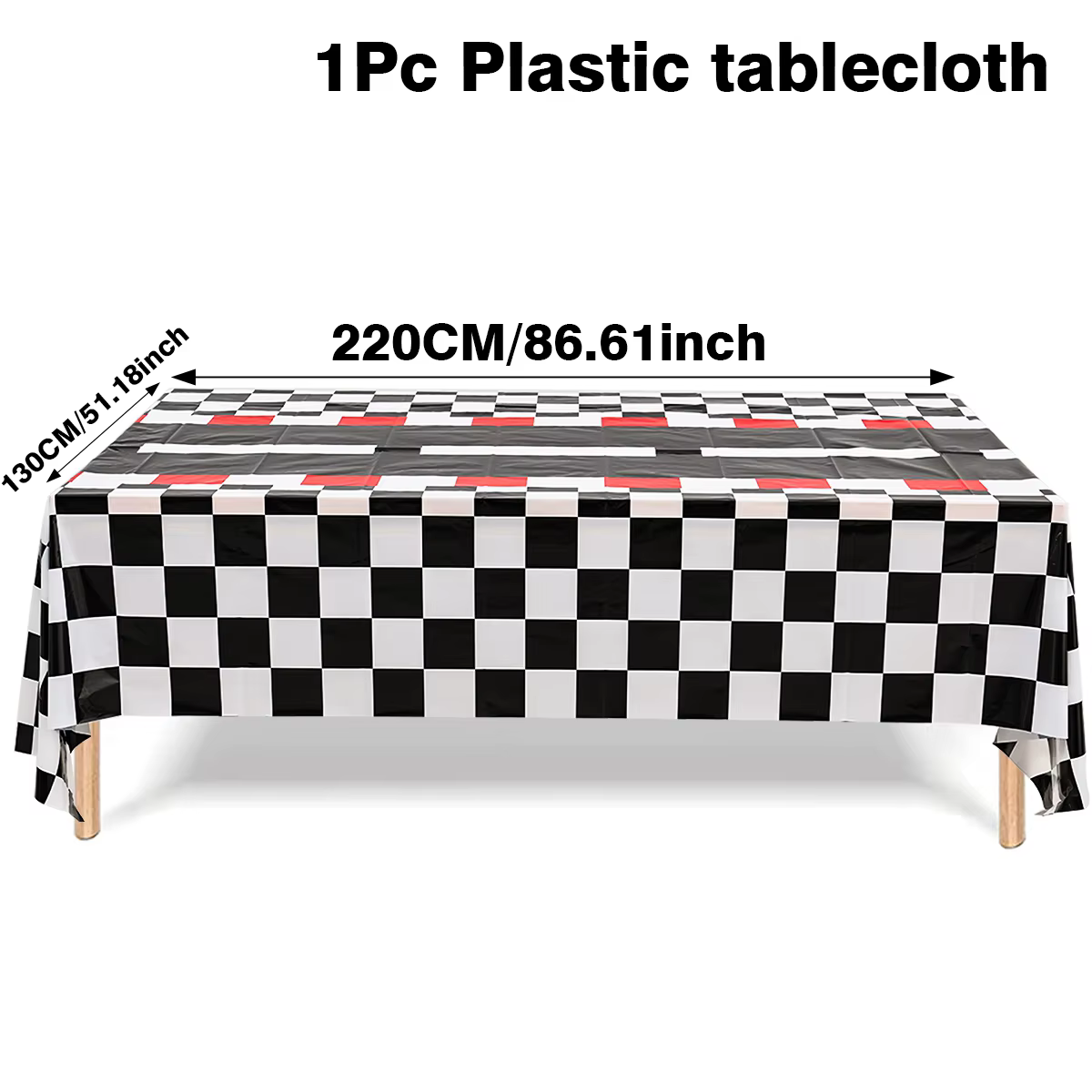 Nappe à Carreaux pour Enfant Garçon, Décoration de ixde dehors, Sensation de Course, Racetrack, Brit