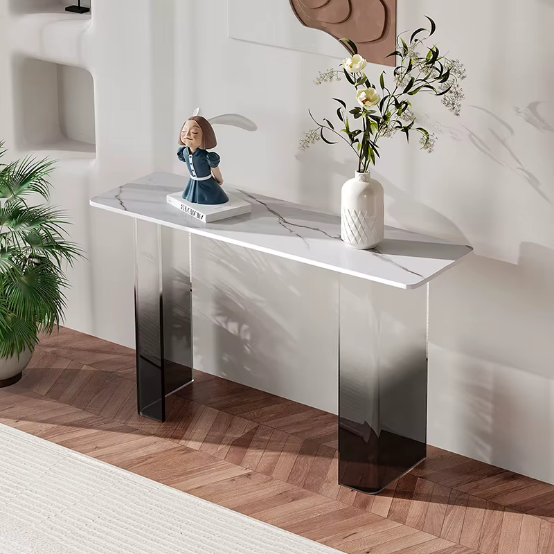 Table Console moderne ecléctique, Simple, esthétique, tendance, Unique, rustique, petite Tavolo, meu