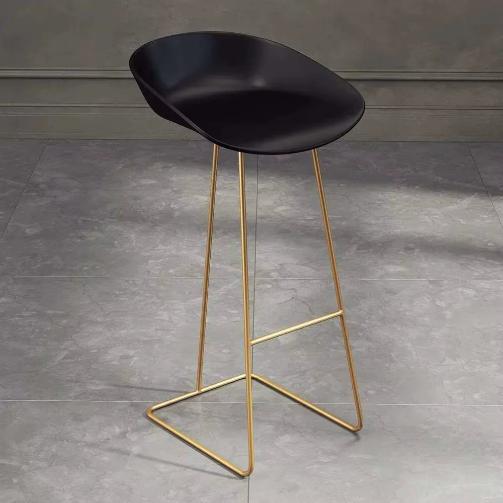 Tabouret de Bar nordique chaise haute en fer forgé minimaliste moderne Restaurant bureau salle à man