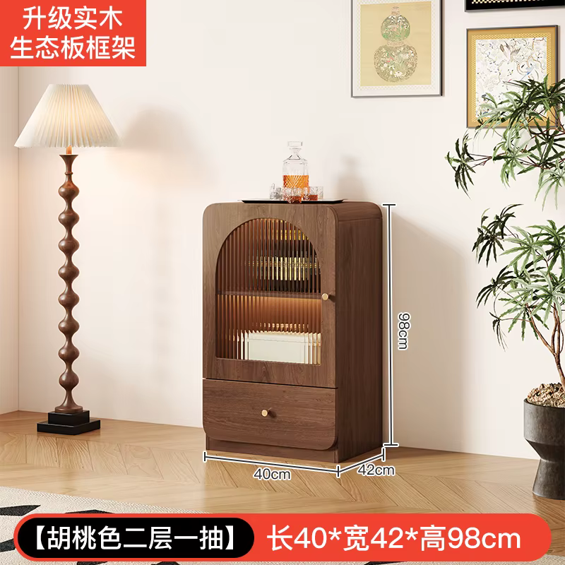 Armoire à portes en verre, vitrines nordiques polyvalentes pour salon, rangement de bijoux, Szafki D