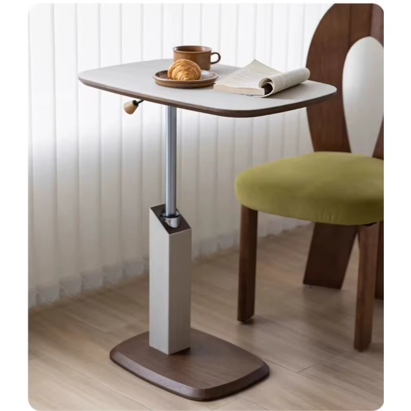 Table d'appoint miniature SM Exquisite Premium, simple, relevable, amovible, couleur noyer, pour sal