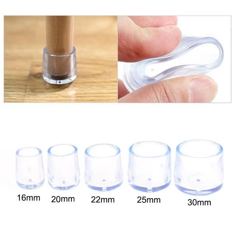 Polymères de table en caoutchouc pour meubles, capuchon de protection anti-rayures en silicone, pied
