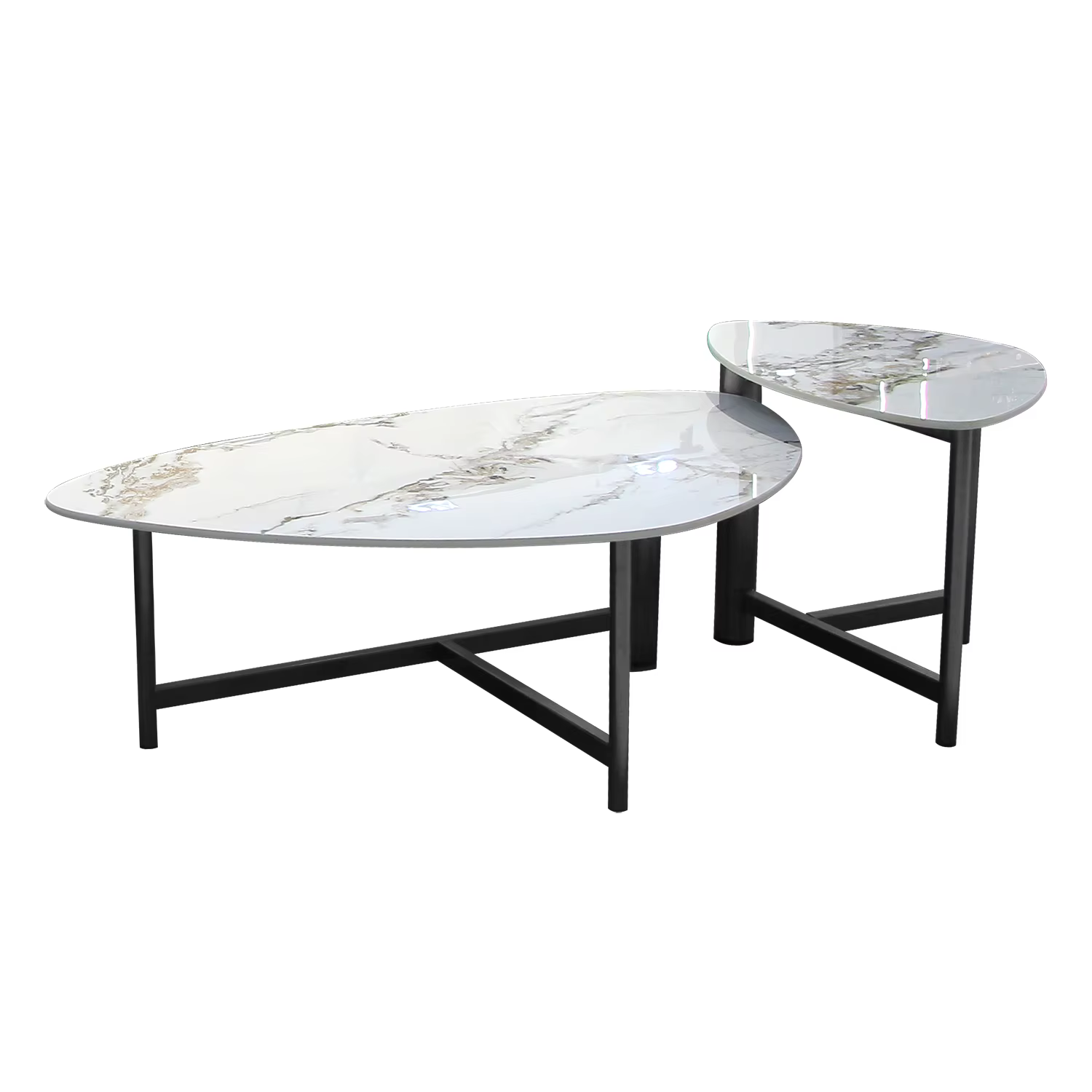 Ensemble de Table basse de qualité supérieure, décoration de maison, Table basse de luxe en forme de