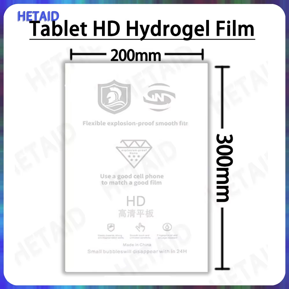 Film Hydrogel lisse pour tablette, 25 pièces, 50 pièces, écran avant et arrière, Protection du verre