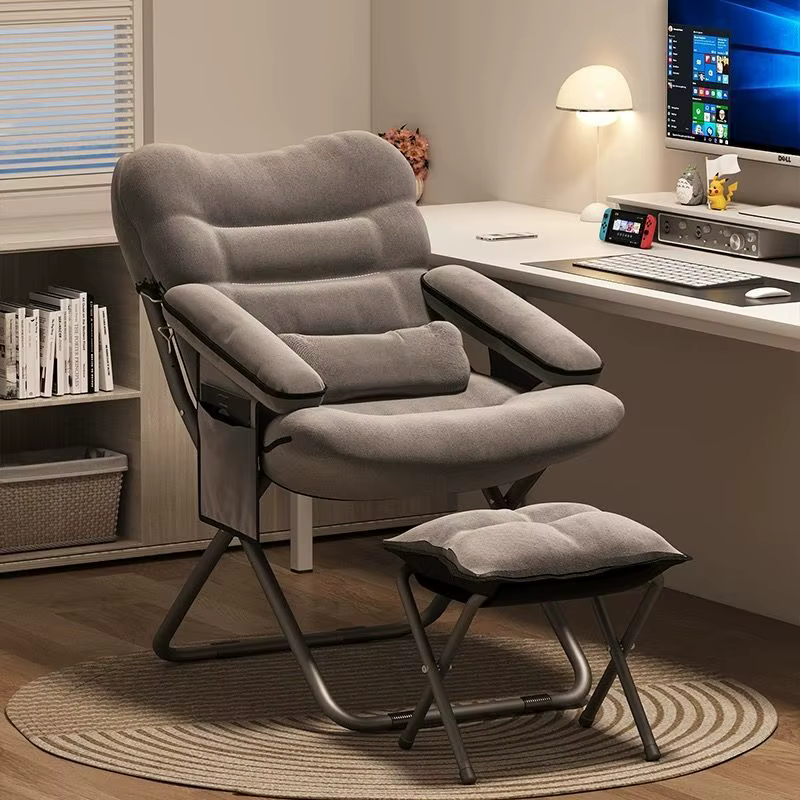 Fauteuil inclinable pliant avec dossier confortable pour la pause déjeuner, canapé paresseux domesti