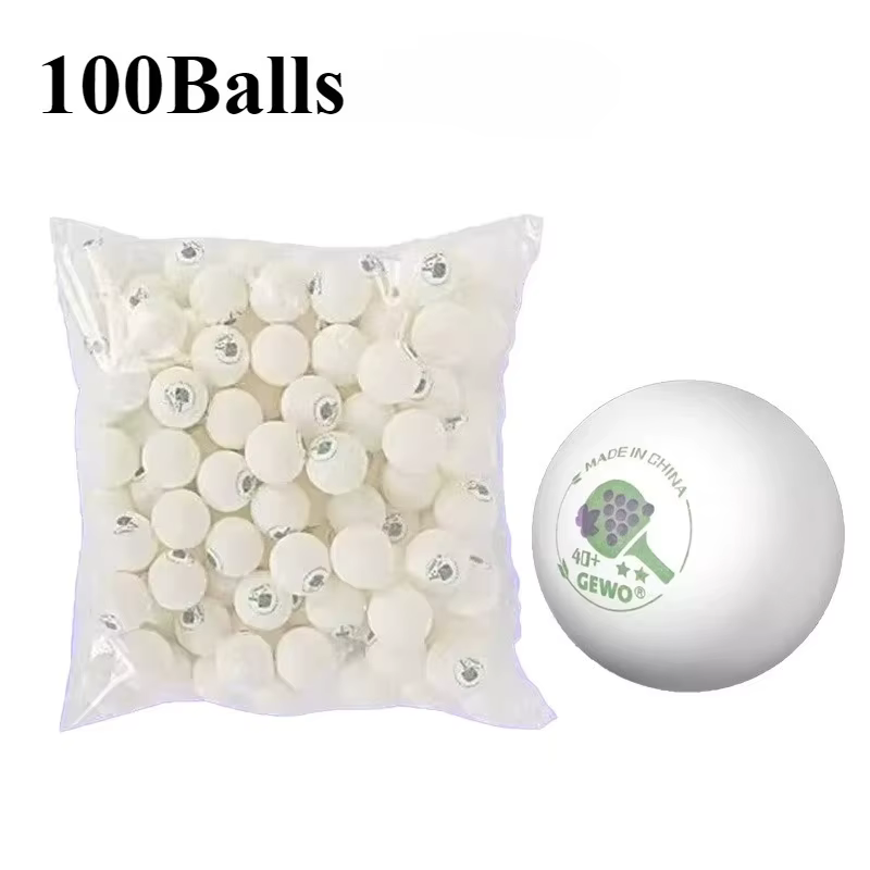 100 pièces/paquet balles de Tennis de Table GEWO 2 étoiles ABS 40 + nouveau matériau cousu balle de 