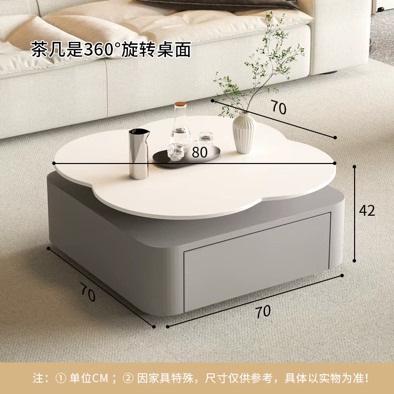 Table basse tendance Kawaii avec rangement Design Table basse carrée moderne Salon Table De Salon él
