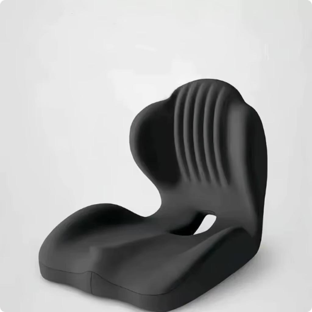Coussin de siège ergonomique en mousse à mémoire de forme pour chaise de bureau avec support dorsal 