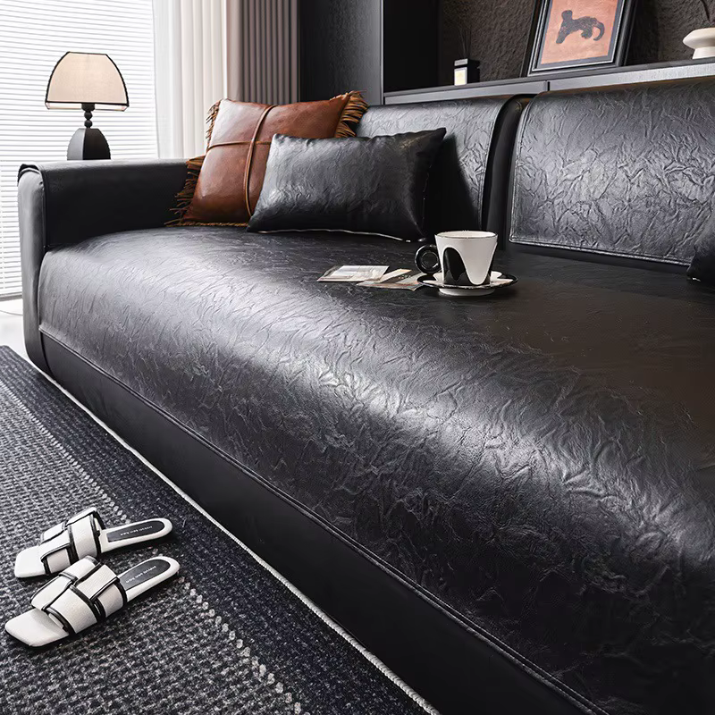 Coussin de canapé en cuir léger, Style de luxe, antidérapant, coussin de siège de canapé, barrière d