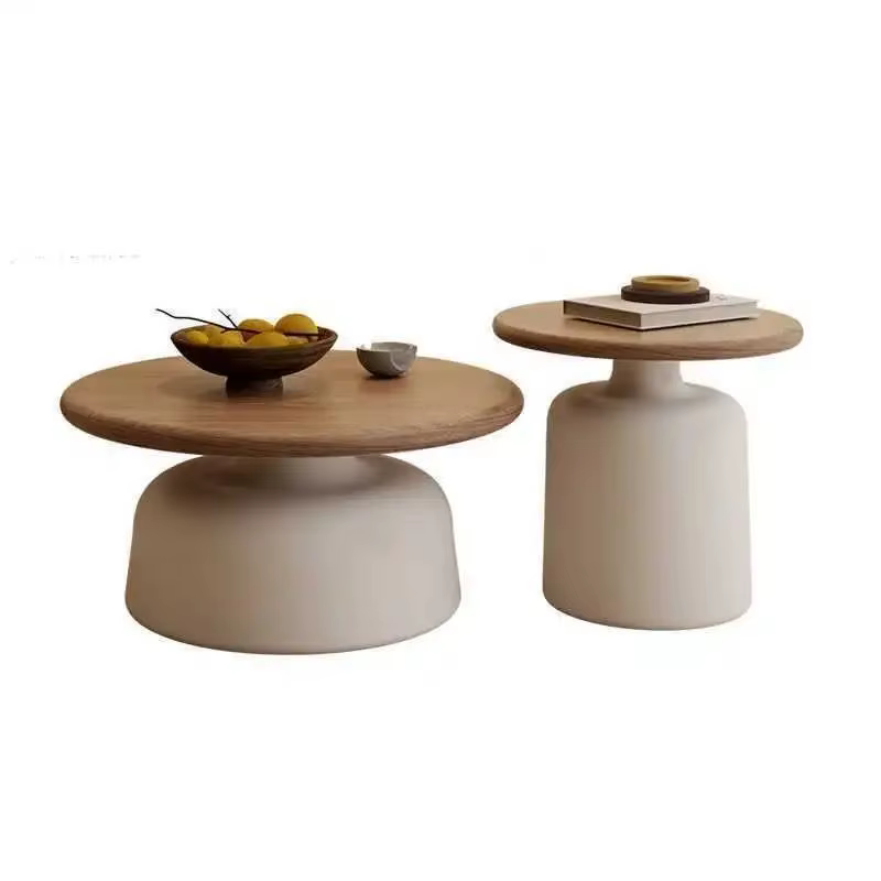 Offre spéciale salon gris foncé petit canapé rond Table d'appoint café moderne