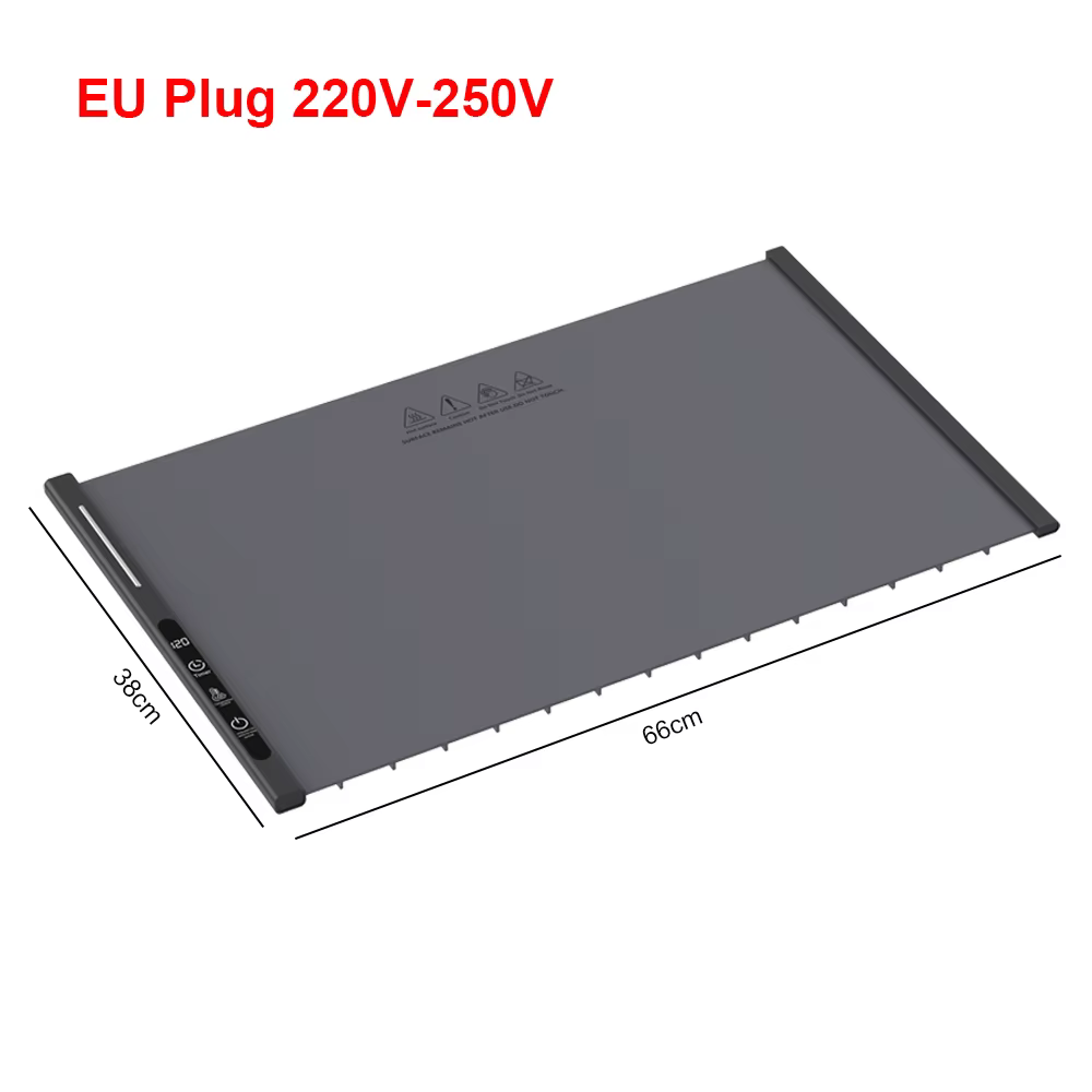 Plateau chauffant électrique pour aliments, tapis chauffant pliable en Silicone, plaque chauffante r