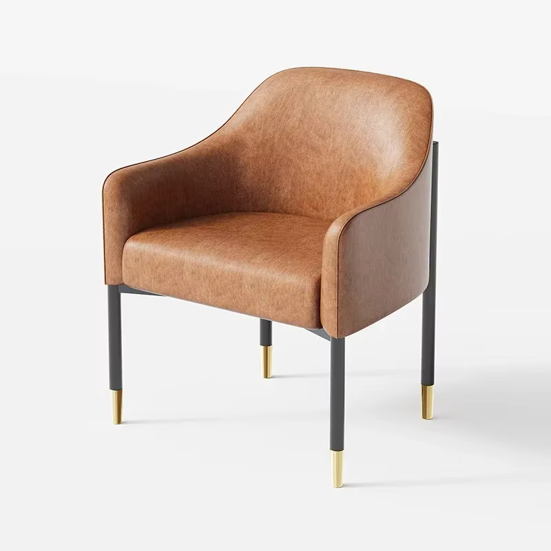 Chaises de salle à manger avec accoudoirs personnalisés, confortables, modernes, de luxe, tendance, 