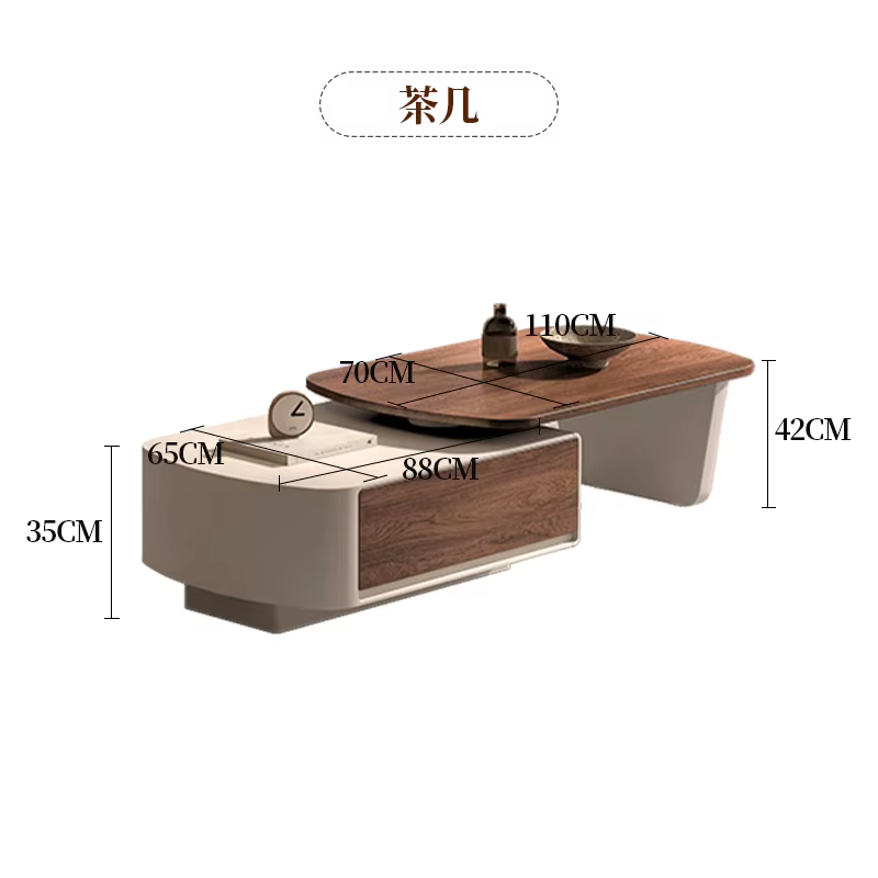 Tables basses en bois de luxe Design moderne Tables basses minimalistes nordiques salon Vintage Stol
