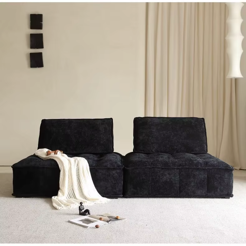 Grand ensemble de canapé en cuir véritable confortable, meubles en cuir Royal futuriste pour Salon d