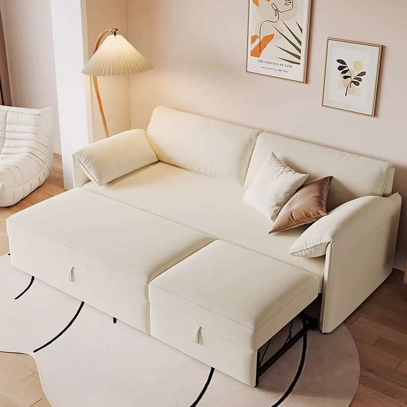 Canapé Convertible en tissu moderne avec oreilles d'éléphant, meubles de salon, canapés-lits pliants