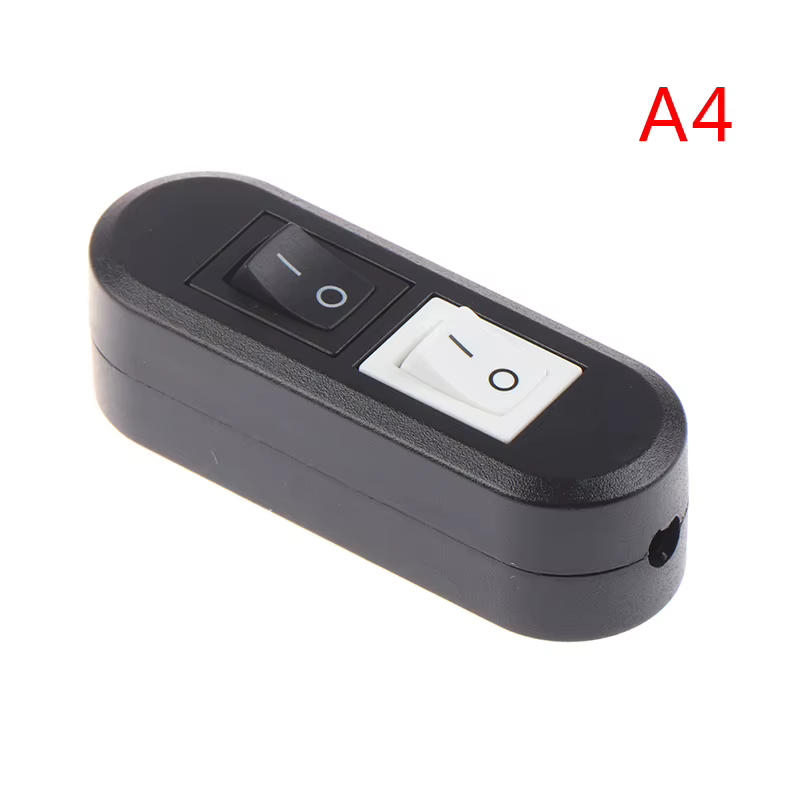 1 pièce Interrupteur double commande à deux boutons pour lampe de table, lampadaire et lampe mère, a
