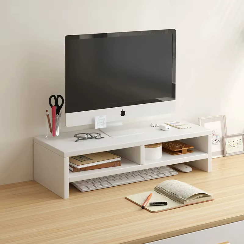 Support pour moniteur – Support ergonomique pour ordinateur portable, organisateur de bureau, rangem