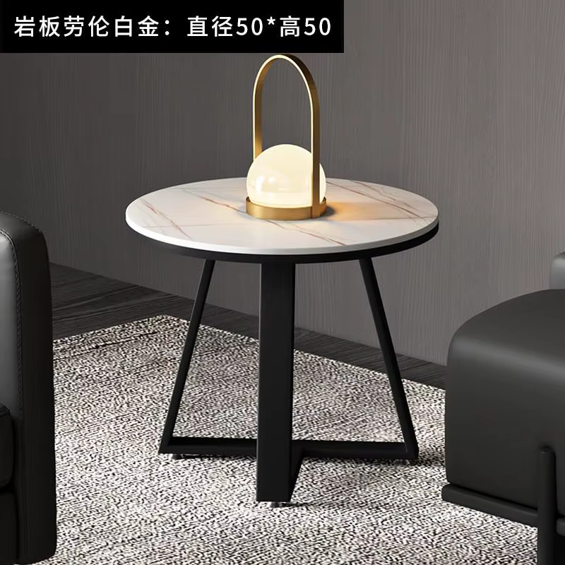 Table basse ovale Glam De luxe, tendance, pour chambre à coucher, moderne, neutre, Meubles De Salon,