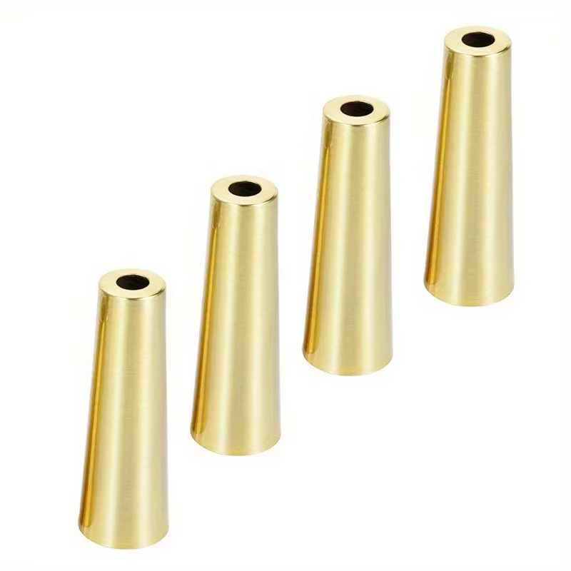 Couvre-pieds en fer conique pour cylindre de meubles, 100mm, pointe en cuivre, capuchon de protectio