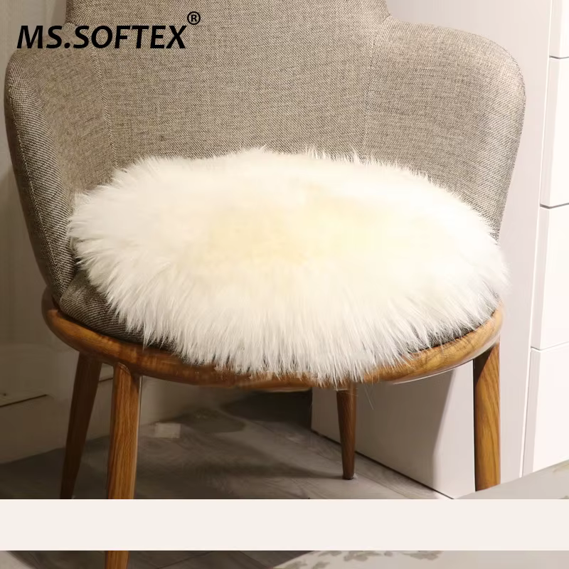 MS.Softex-Coussin de siège en peau de mouton naturelle