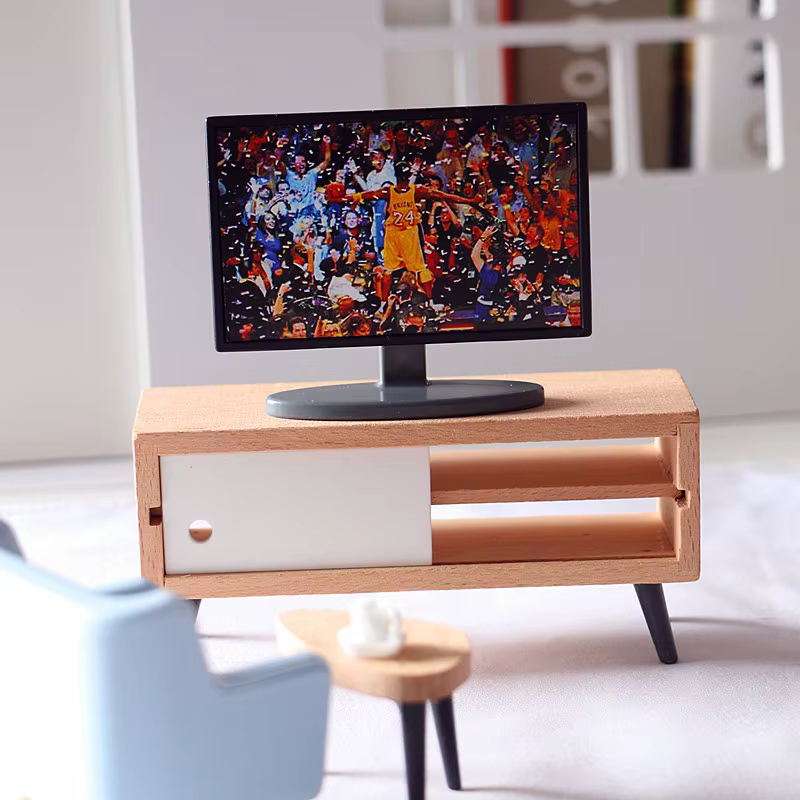 Mini Meuble TV ou Télévision en Bois pour Maison de Course Blyth OB11