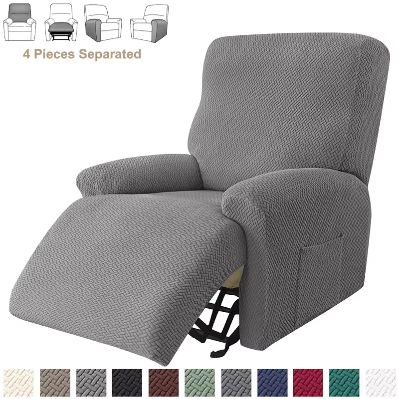 Housses de canapé inclinables extensibles en Jacquard
