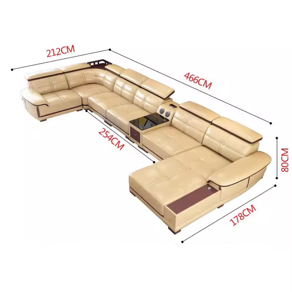 Ensemble de canapés modulaires d'angle à assise profonde