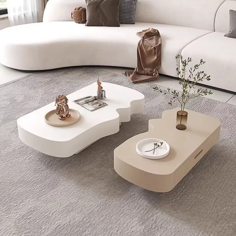Table basse transparente de luxe