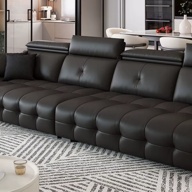 Europe cuir salon canapé Relax confortable grand