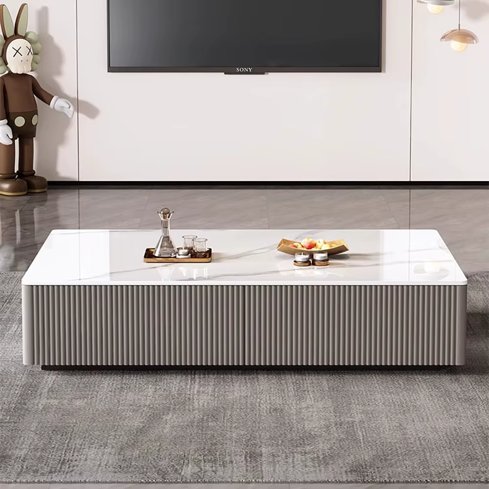 Table Basse Nordique de Luxe au Design Moderne et Simple
