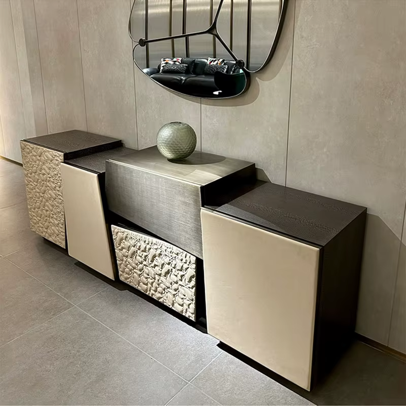 Armoire de Rangement au Design Géométrique Irrégulier