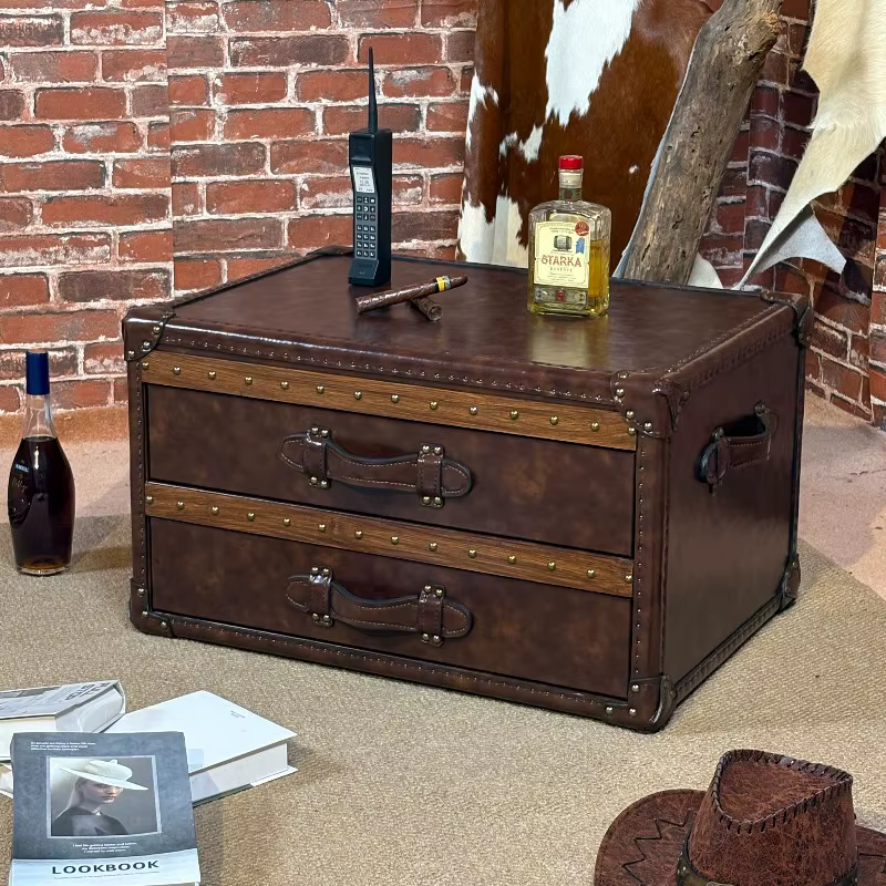 Rangement Table basse de luxe cadre d'affichage ornements esthétiques