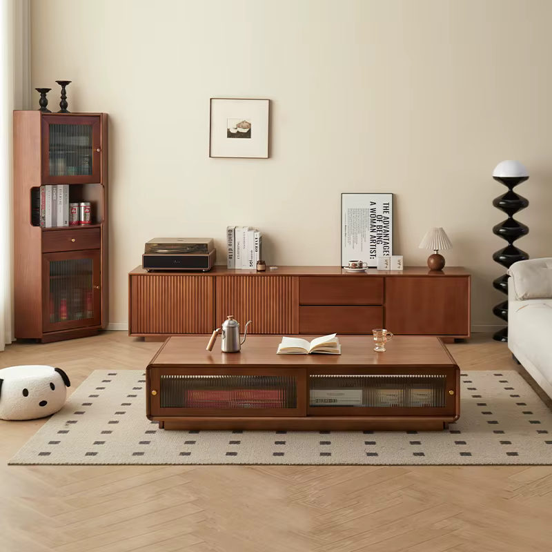 Meuble Tv rond Unique Glamour français rétro élégant