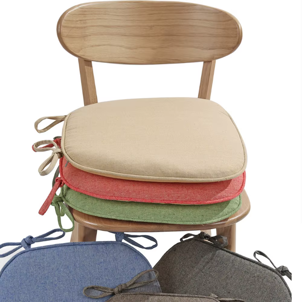 Coussin de canapé épais en mélange de lin et de coton