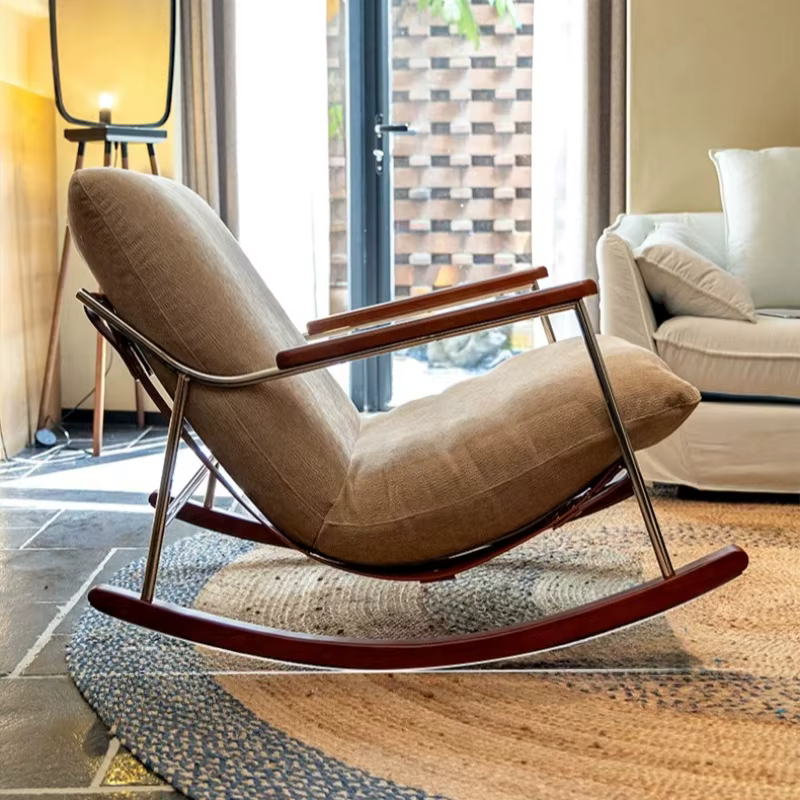 Chaise de balcon en bois avec dossier