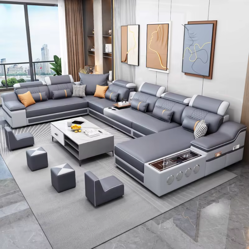 Classique Waterprof canapé rangement appartement bras minimaliste