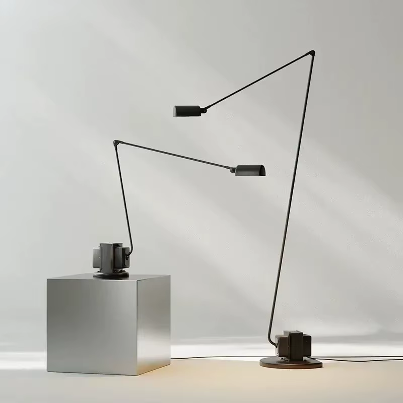 Style nordique moderne élégant bureau en forme de lampadaire LED Art lumières créatives pour salon salle à manger décoration de la maison lustres