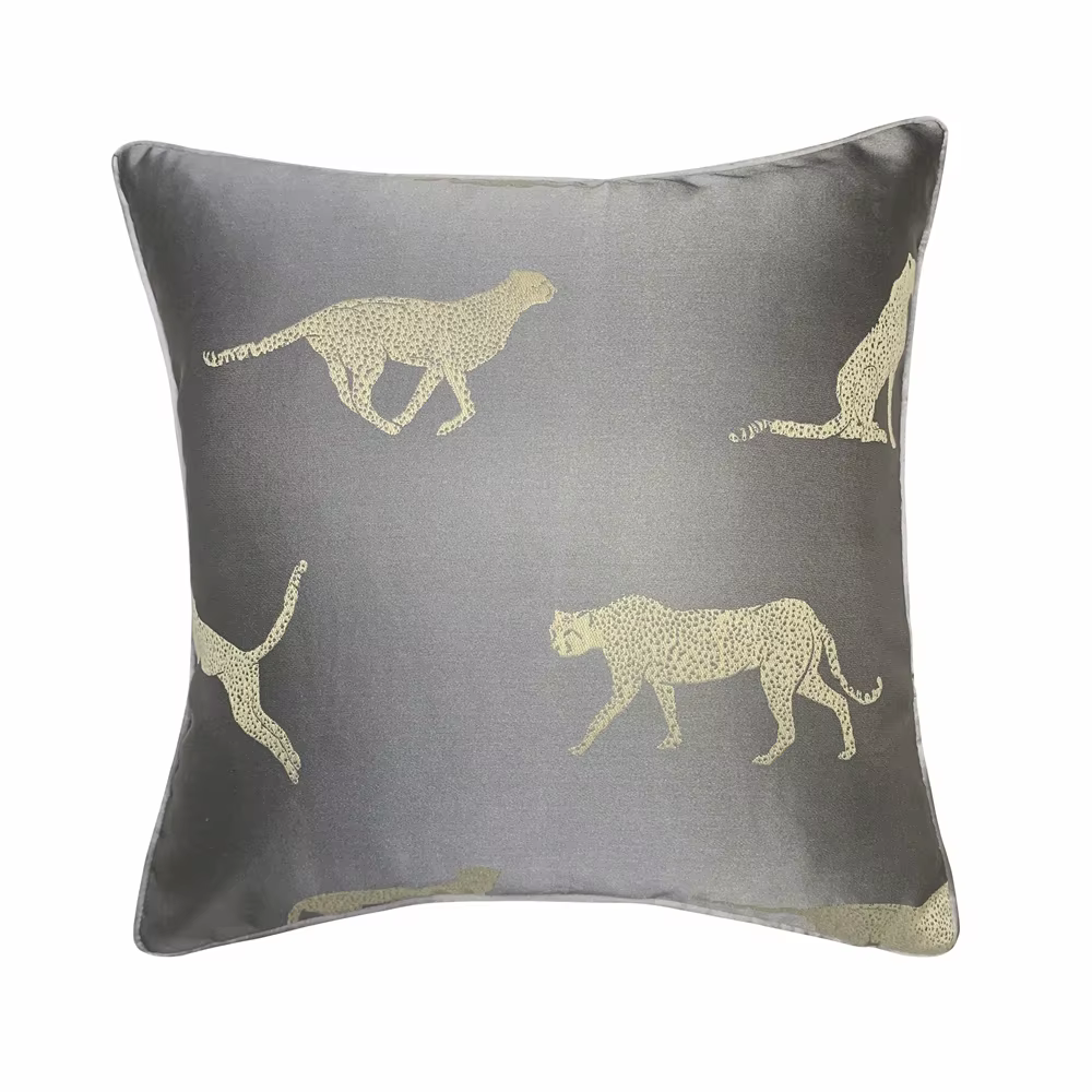 Juste de coussin à motif de léopard pour canapé et chaise