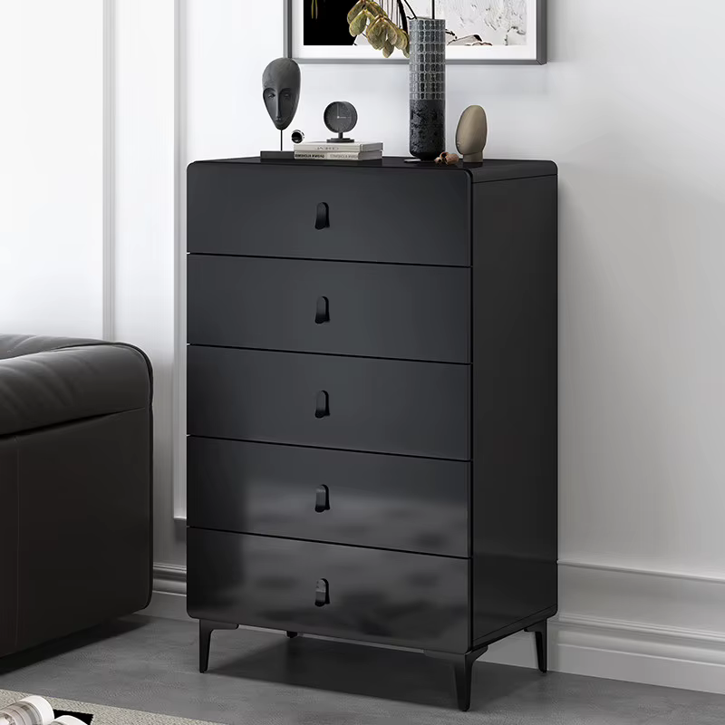 Meubles de salon modernes : Vitrine créative et élégante de style crème