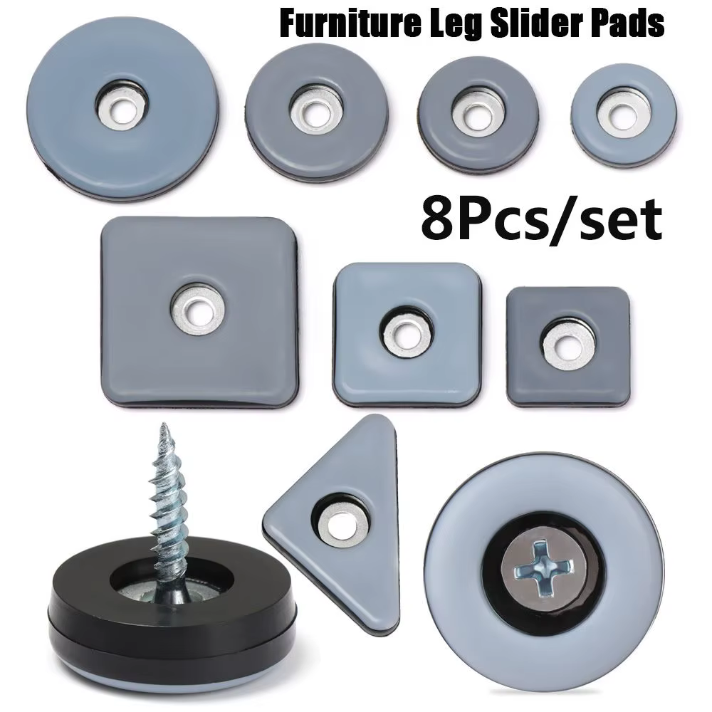 8 pièces maison Anti-abrasion doux Table canapé facile à déplacer raccords de chaise protecteur de sol meubles jambe curseur tampons tapis antidérapant Anti bruyant