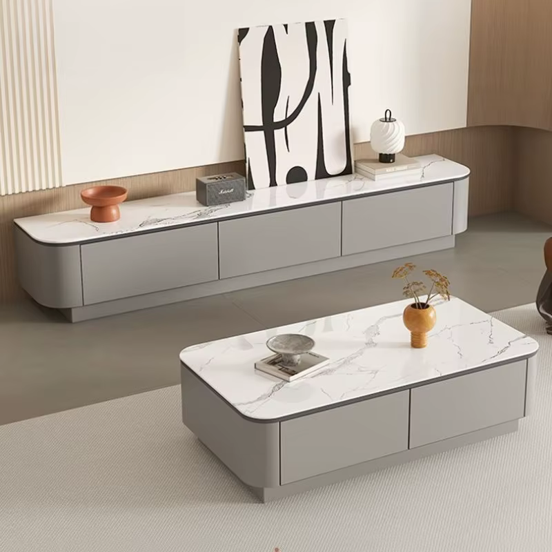 Table basse nordique design rangement de magazines Antique