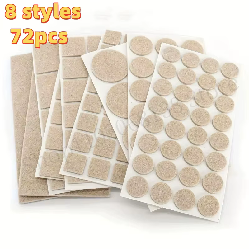 Coussinets de pieds de chaise en feutre, 3mm d'épaisseur, tapis de protection contre les rayures pour meubles de Table, muet, antidérapant, auto-adhésif, accessoires de meubles de bricolage