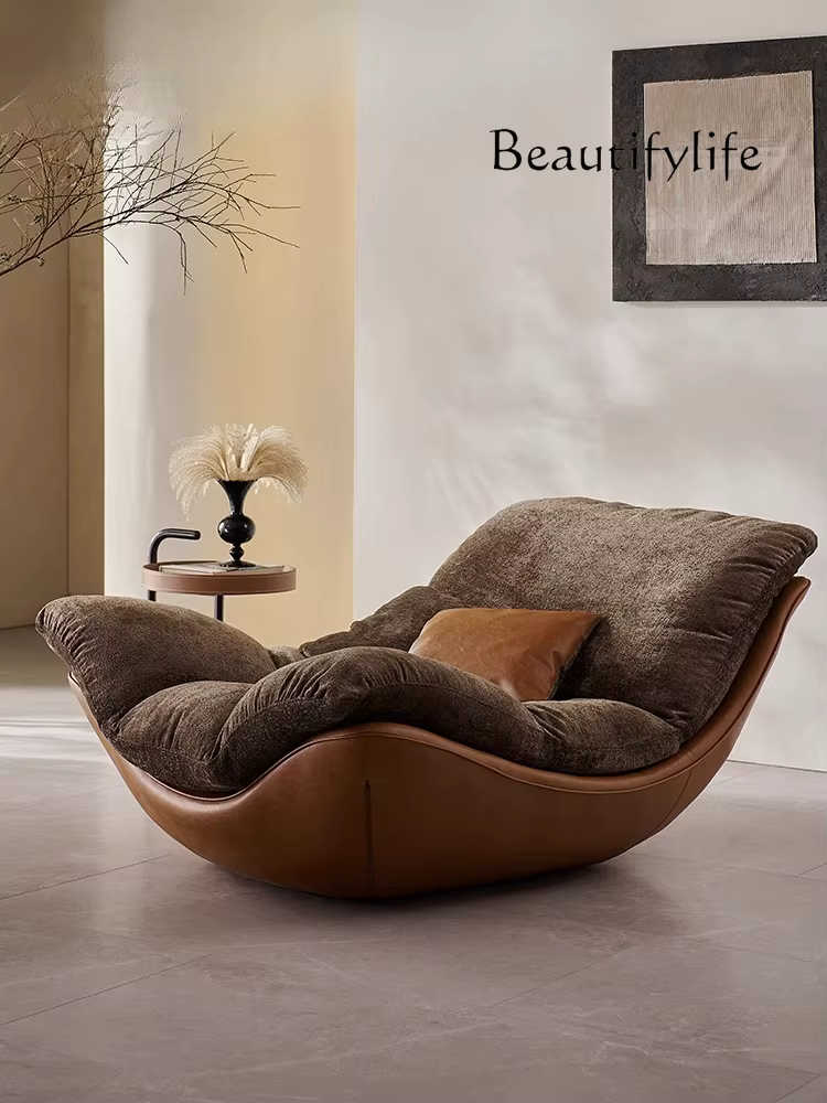 Designer nordique créatif moderne minimaliste salon chaise de loisirs canapé inclinable