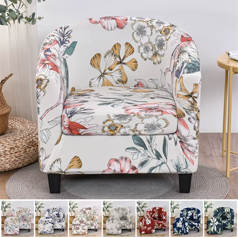 Housses de fauteuil à imprimé floral