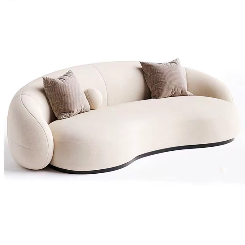 Canapé de salon de luxe nordique minimaliste famille bouffée confortable