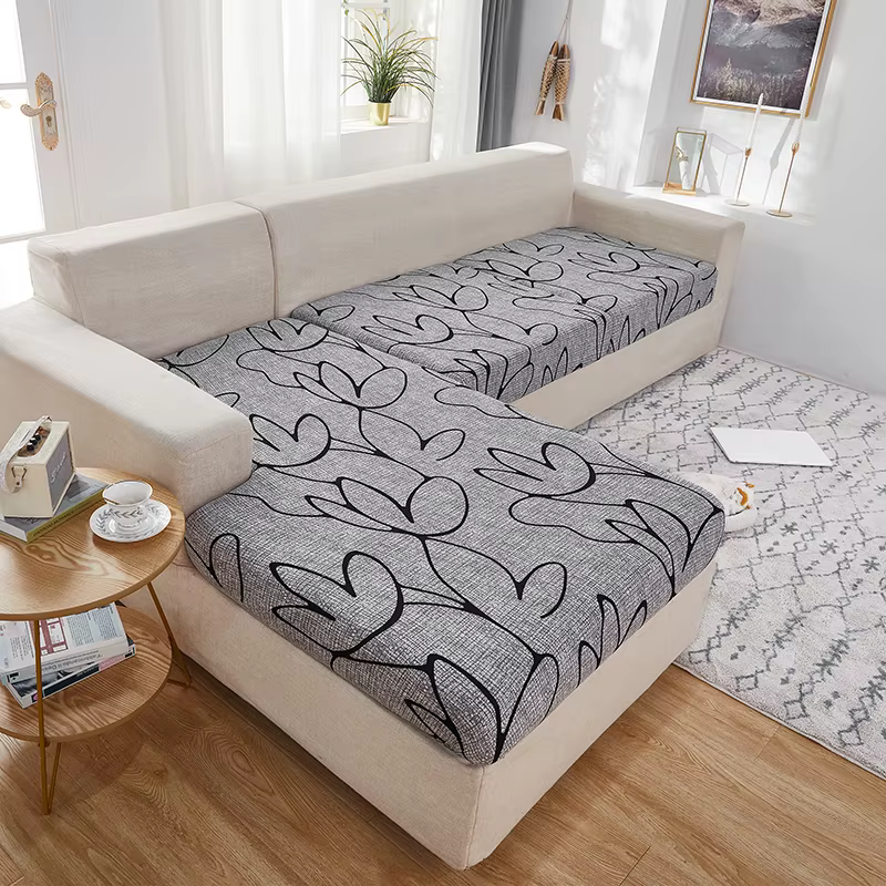 Ensemble de coussins de canapé en soie de lait