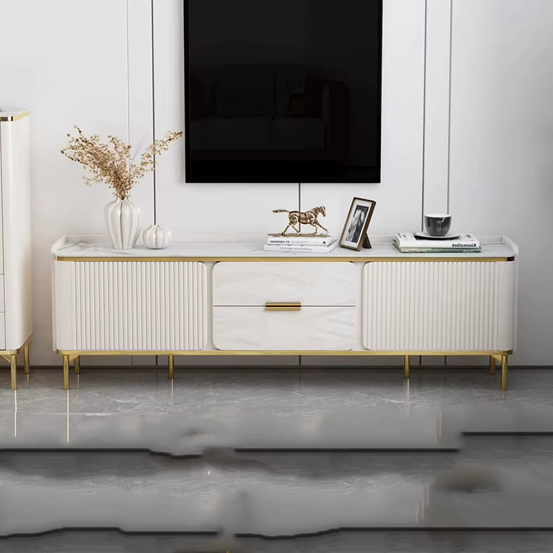 Meuble Tv minimaliste de luxe Unique avec rangement beauté Premium