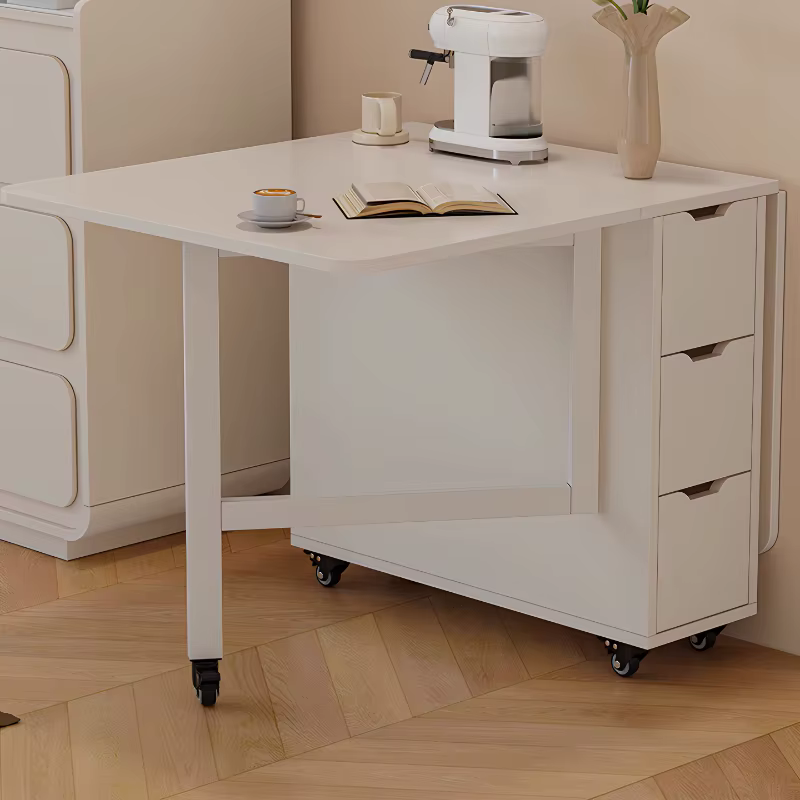 Table à manger d'appartement étanche Design nordique blanc